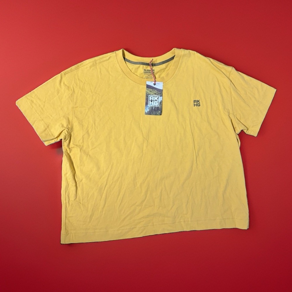 Alaskan Hardgear Duluth Crosshaul T Shirt Womens XL Yellow Graphic Short Sleeve